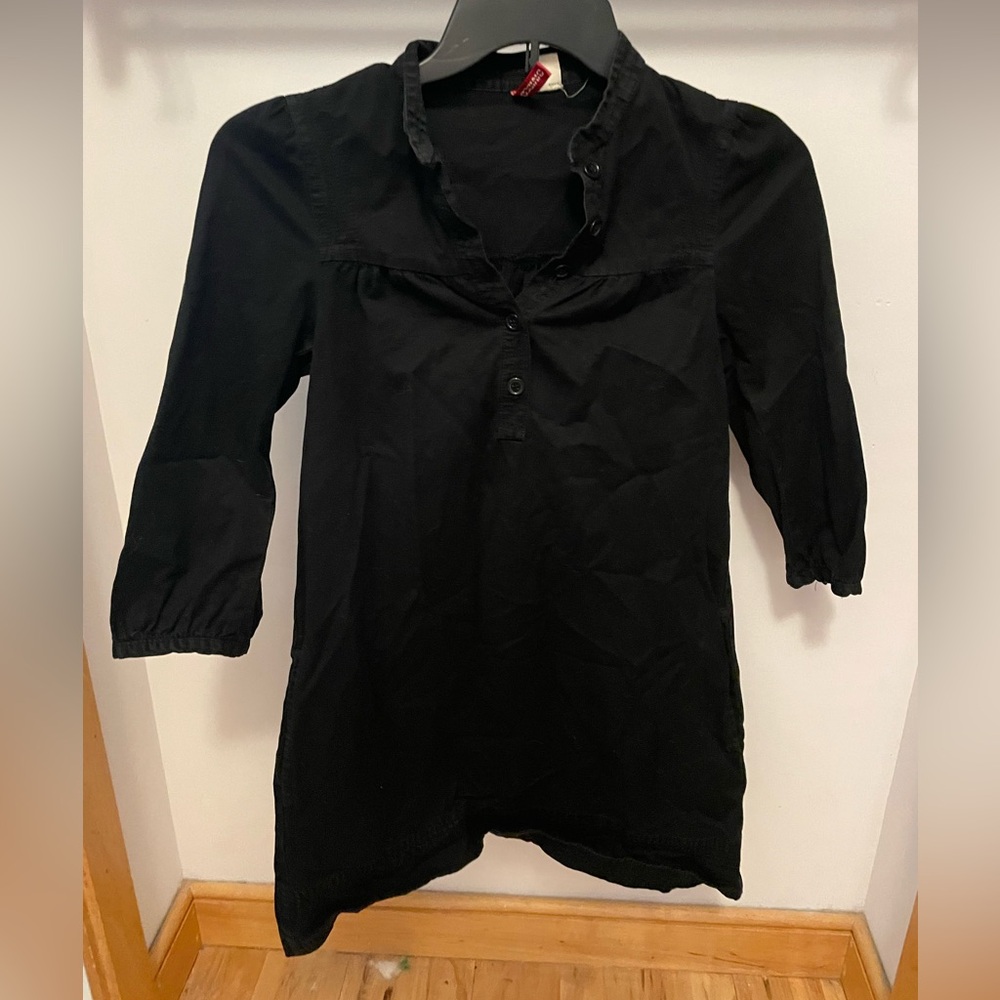 Black High Collar Dress